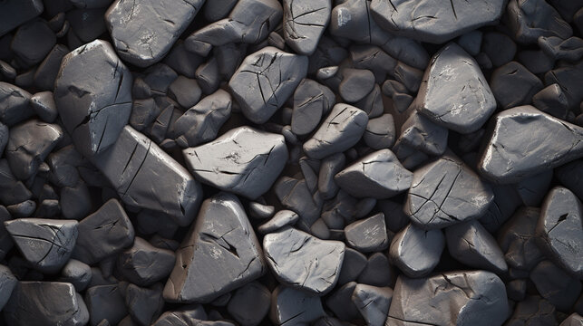 A pattern of rocks
