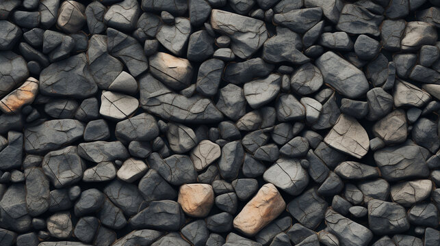 A pattern of rocks