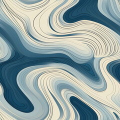 Swirling Blue and White Lines Backdrop