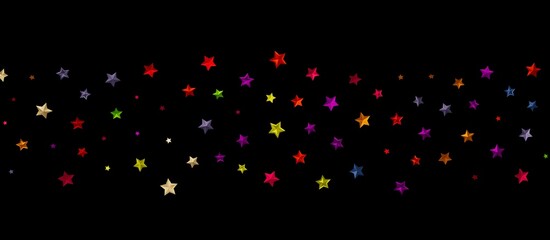Stars - Holiday golden decoration, glitter frame isolated - - colourful