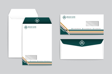 Lawyer card envelope template design