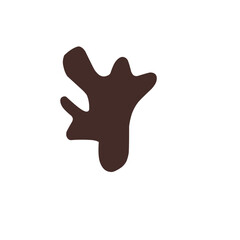 Obraz premium Ginger vector silhouette 