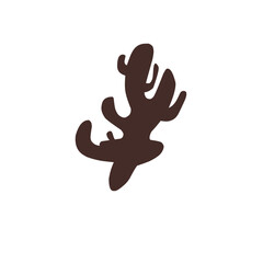 Obraz premium Ginger vector silhouette 