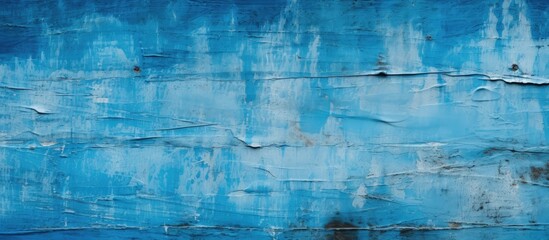 The aged blue paints texture