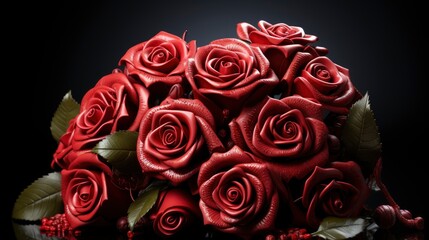 Valentines Day Message Vivid Red Roses, Background Image, Valentine Background Images, Hd