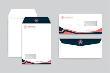 Real estate house property envelope design template