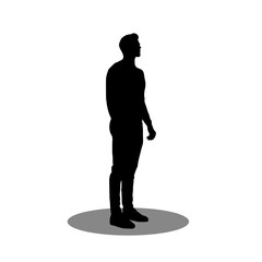 Men silhouette vector
