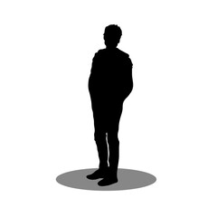 Men silhouette vector