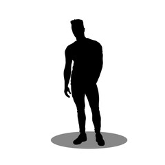 Men silhouette vector