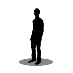 Men silhouette vector