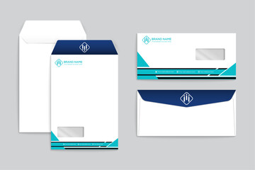 Clean corporate envelope template