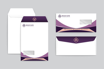 Modern professional envelope design