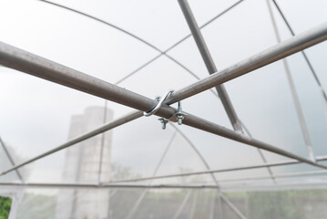 U-bolt Steel cross clamp in greenhouse