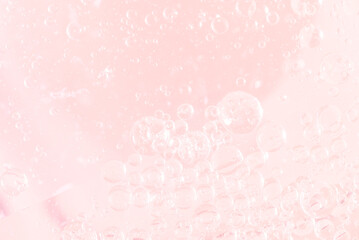 Abstract Pink water bubbles background