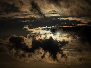 Winter sun through clouds, November, Warwickshire, UK.  Though it looks like the clouds will win, blue skies may appear at any moment and brighter times lie ahead.
