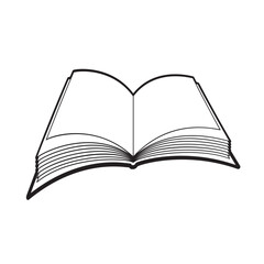 open book vector illustration