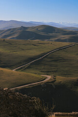 Winding road in the mountains