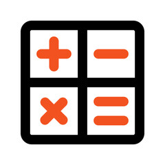 Obraz premium calculator line icon