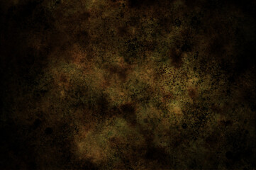 Vintage dark yellow grunge concrete rough texture wall background