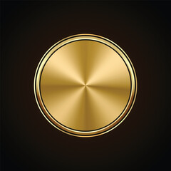 Luxury golden badges and labels. Retro vintage circle badge design