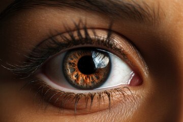 Fototapeta premium Close up of eye - Generative AI