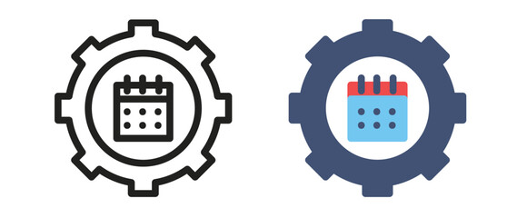 Settings icons set vector illustration for web and mobile