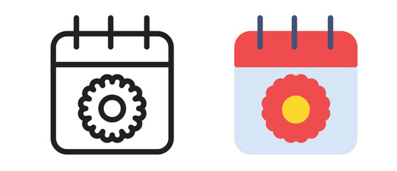 Spring icons set vector illustration for web and mobile