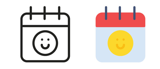 Smile icons set vector illustration for web and mobile