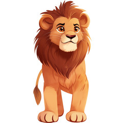 watercolor wild animal lion