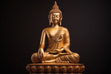 Fototapeta premium Buddha statue, award winning studio photography, professional color grading