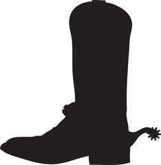 Cowboy boot SVG Cut File for Cricut and Silhouette, EPS ,Vector, PNG , JPEG, Zip Folder