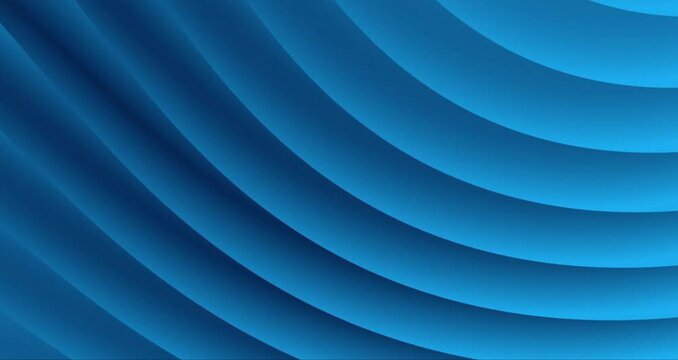 Abstract smooth wavy blue gradient color background moving diagonally seamless looped. moving smooth Gradient color trendy wave lines and twirl background animation.