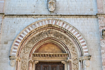 Todi, il portale della Concattedrale della Santissima Annunziata, Perugia - Umbria