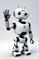 artificial intelligence robot waving