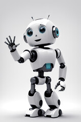robot 3d robot saluting