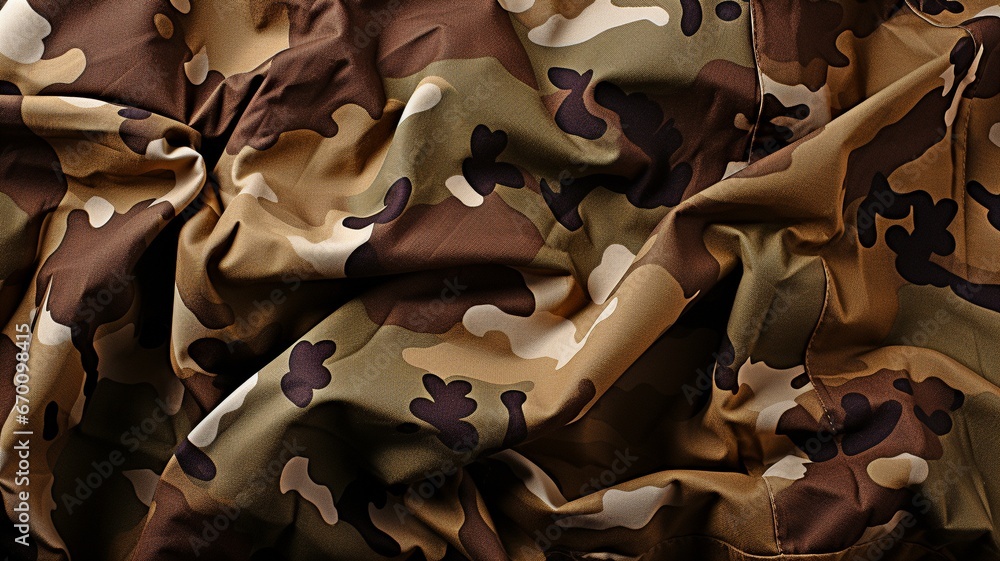 Wall mural Background texture pattern of army and military camouflage.