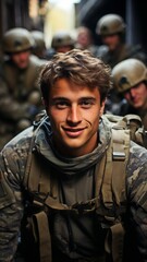 Fototapeta premium youthful members of the armed forces.