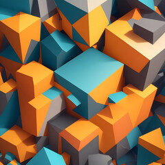 abstract background cubic