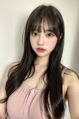 Naklejka premium 美しい日本人女性