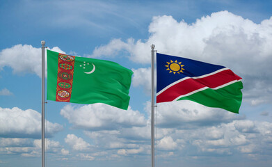 Namibia and Turkmenistan, country relationship concept