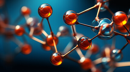close up of the molecule HD 8K wallpaper Stock Photographic Image