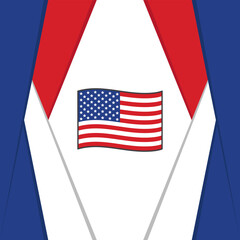United States Flag Abstract Background Design Template. United States Independence Day Banner Social Media Post. United States Background