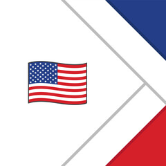 United States Flag Abstract Background Design Template. United States Independence Day Banner Social Media Post. United States Cartoon