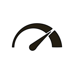 A hand-drawn cartoon speedometer icon on a white background.