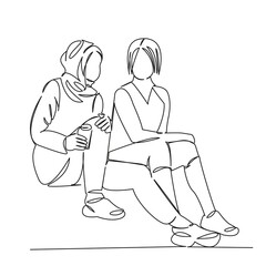 Muslim girl Jewish girl communicate