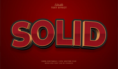 Solid Editable Text Effect Style 3d Colours Gold Basic