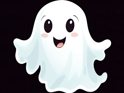 halloween ghost cartoon illustration