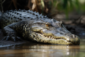 Alligator in the everglades - Generative AI
