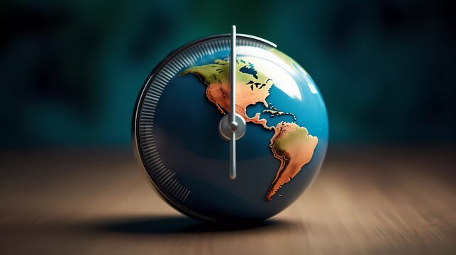 World Clock: Time Zones on a Globe