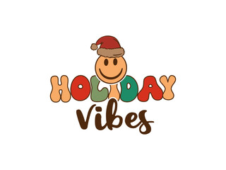 Christmas Groovy T-shirt Design